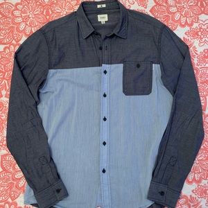 EUC AMBIG Two-tone Button Up Shirt